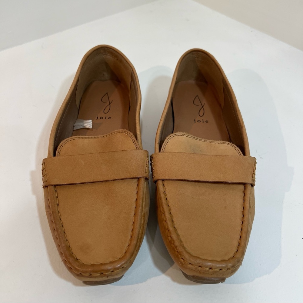 Joie Camel Leather Slip-On Shoes - Picture 2 of 9
